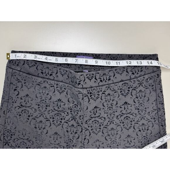 NYDJ Womens Velvet Burnout Legging Pull On Pants Fairy Grunge 6 Black Whimsigoth - Picture 6 of 13